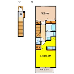 アイリス　（割田)の物件間取画像